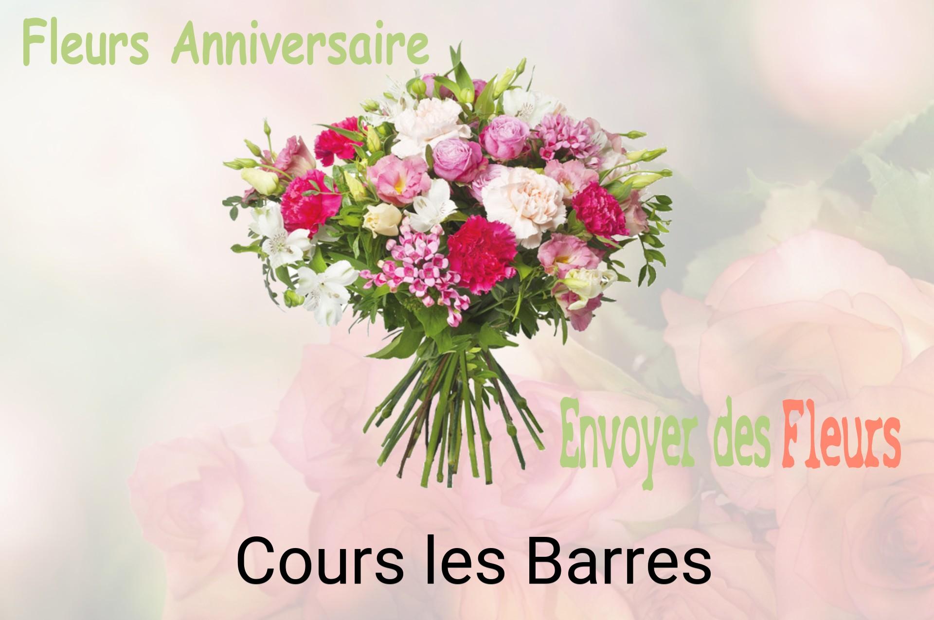 Bouquet de fleurs d’anniversaire livré à Cours-les-Barres