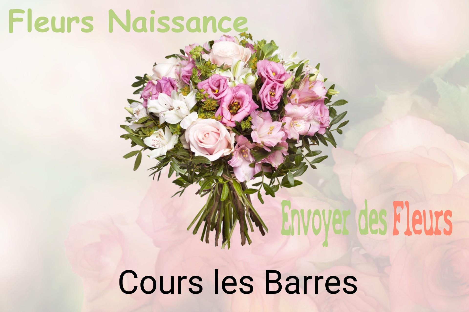 Bouquet de fleurs de naissance livré à Cours-les-Barres